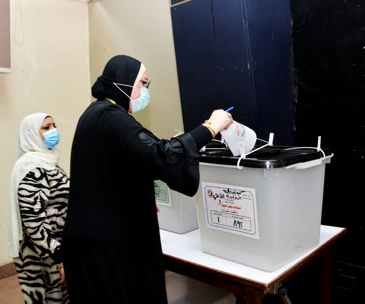 جامع خلال مشاركتها بانتخابات الشيوخ