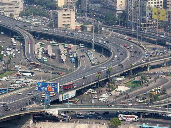 الحالة المرورية في القاهرة