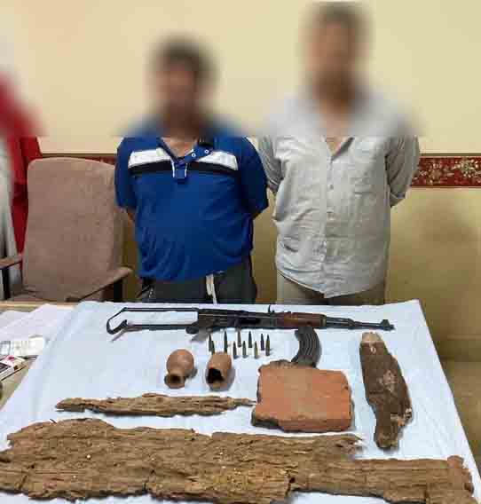 المتهمين بالتنقيب عن الاثار 