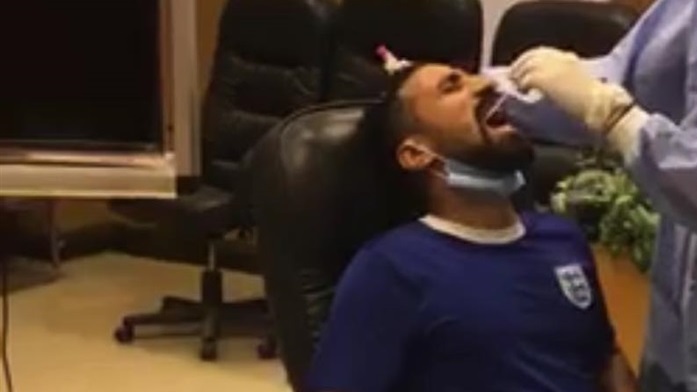 مسحات كورونا للاعبي الألمونيوم