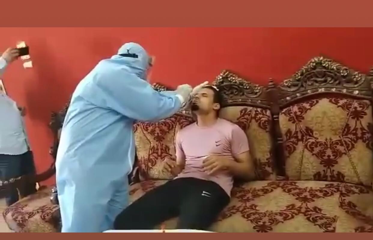 مسحة كورونا لللاعبي ديروط
