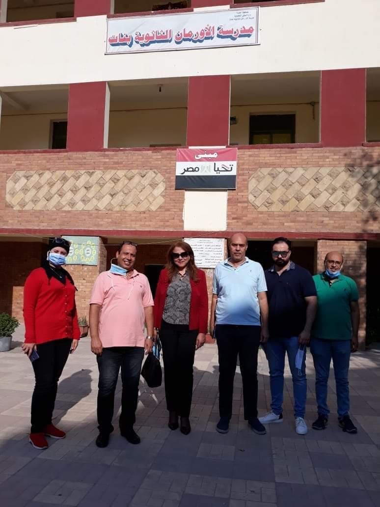 مرشحة مستقبل وطن تتفقد اللجان الانتخابية