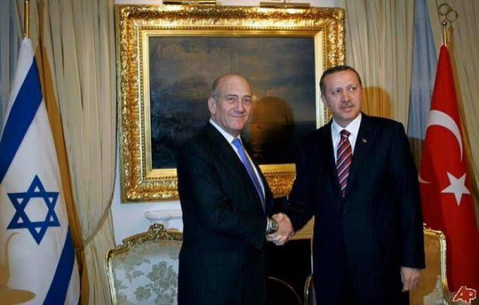 اردوغان وايهود اولمرت