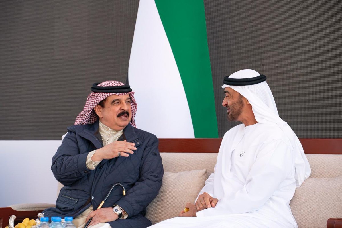 محمد بن زايد وملك البحرين