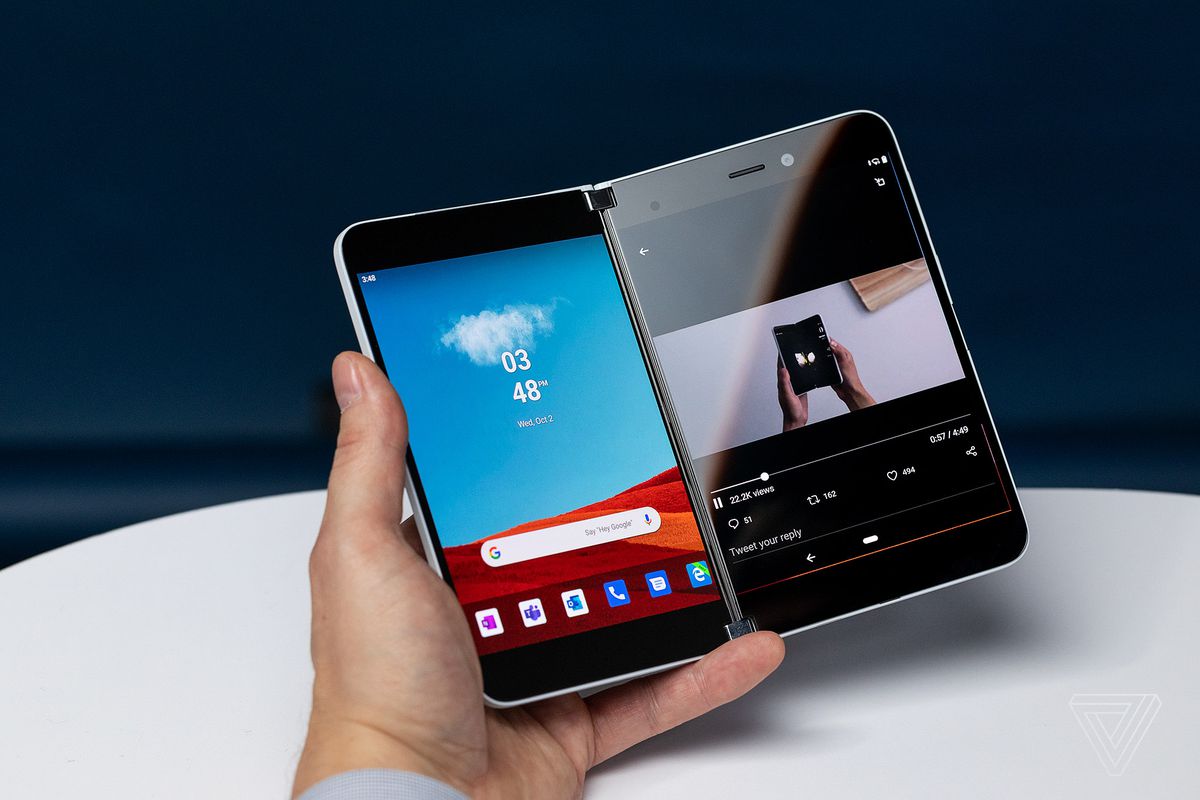 شاهد .. مايكروسوفت تستعرض إمكانت هاتفها Surface Duo