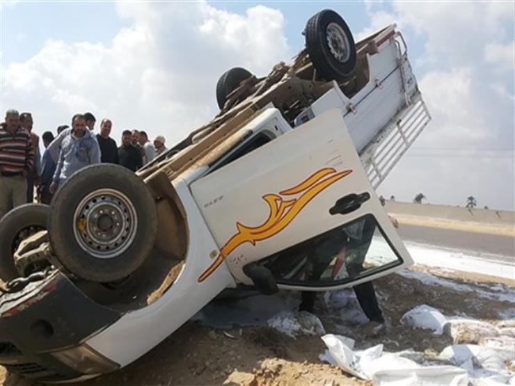 إنقلاب سيارة نقل