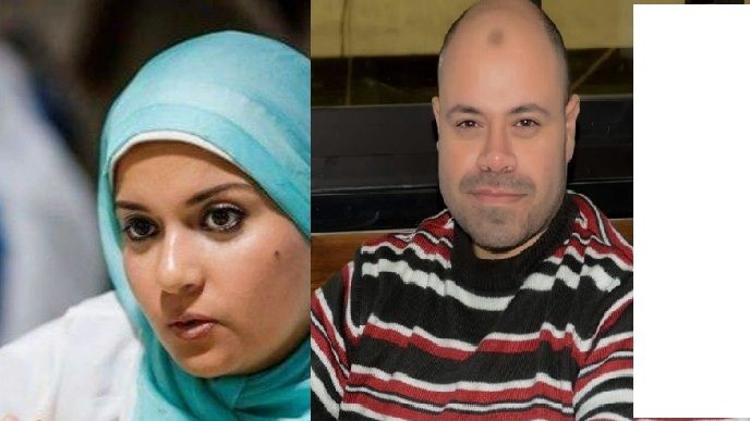 الصحفيان أحمد سمير وأميرة سيد