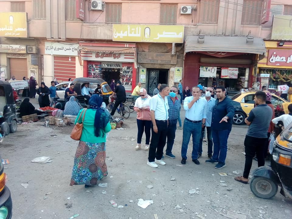 أعمال تطوير ميدان المحطة بالمحلة 