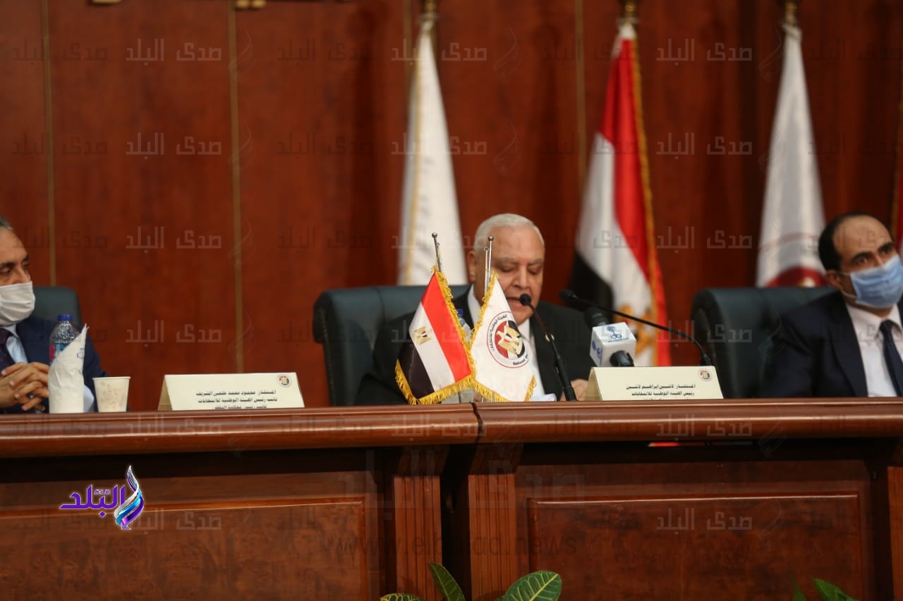 المستشار لاشين إبراهيم رئيس الهيئة الوطنية للانتخابات