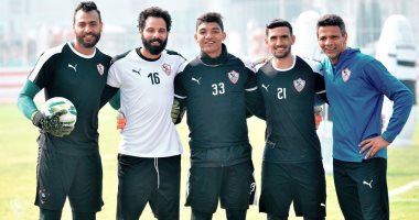 تدريبات قوية لحراس مرمي الزمالك بمران اليوم