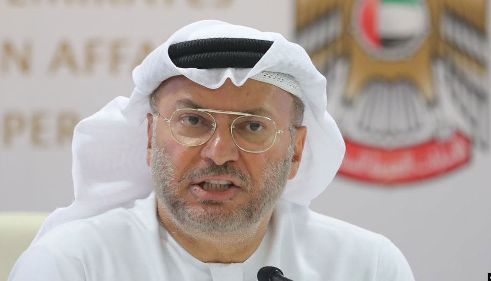 وزير الخارجية الإماراتي أنور قرقاش