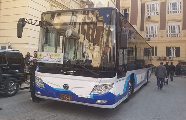 أول اتوبيس كهربائي -النقل العام بالقاهرة