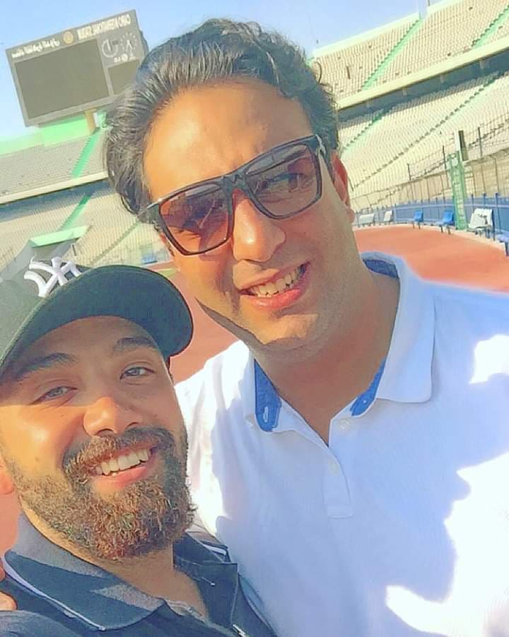 نجل محمود الخواجة مع ميدو