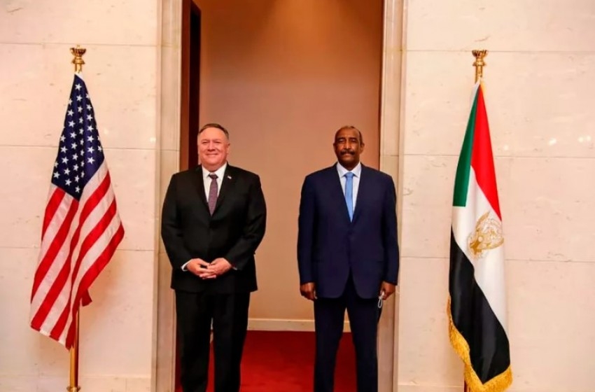 بومبيو فى السودان 