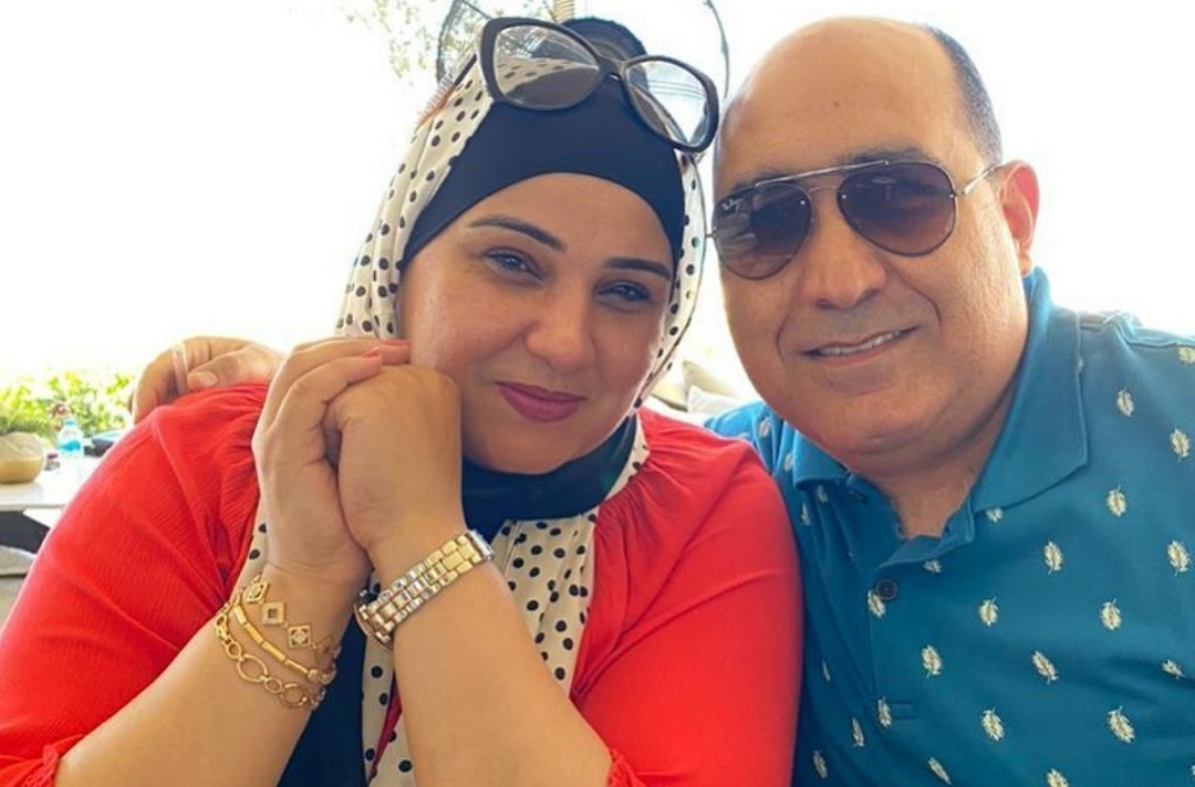 مهيب عبد الهادي وزوجته