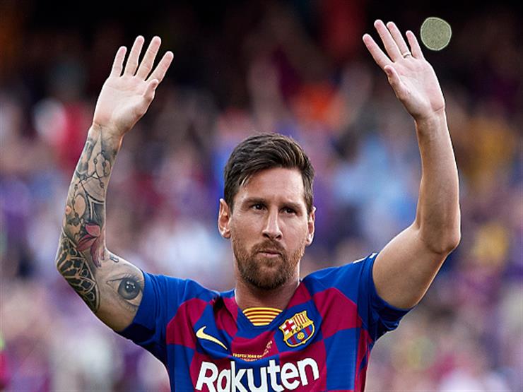 ميسي لاعب فريق برشلونة