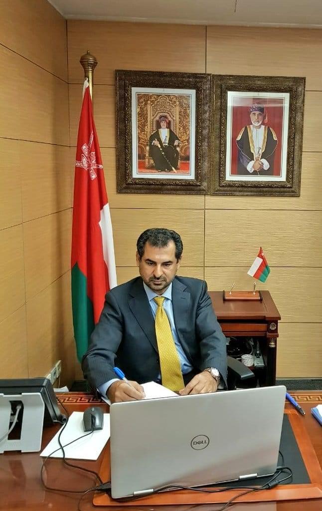 المستشار بدر بن هلال البوسعيدى نائب المندوب الدائم للسلطنة