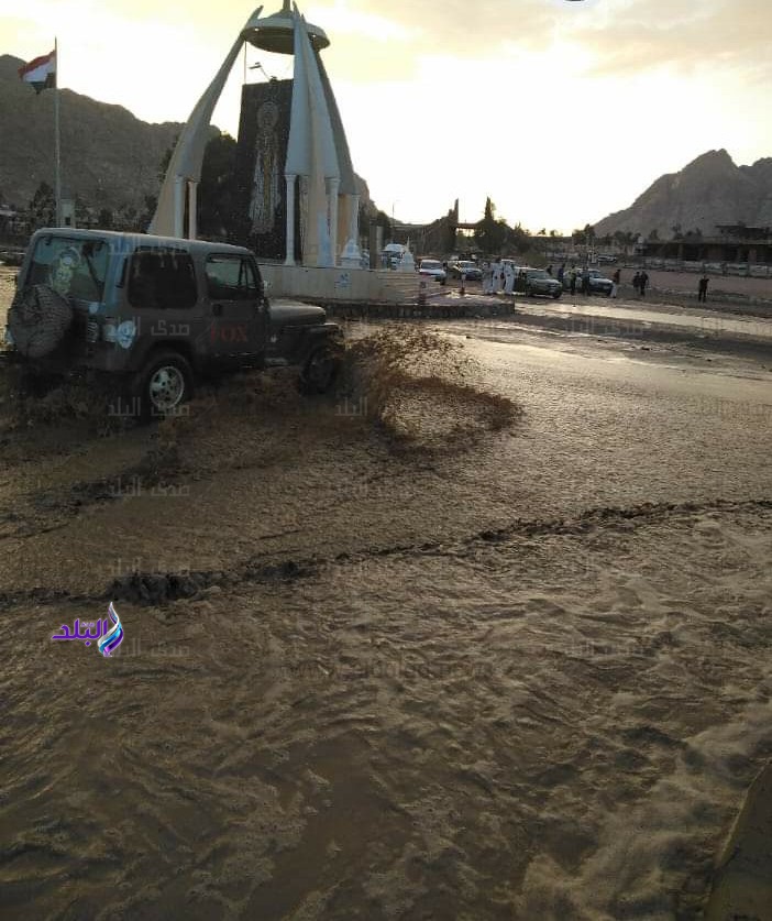 امطار وسيول على سانت كاترين