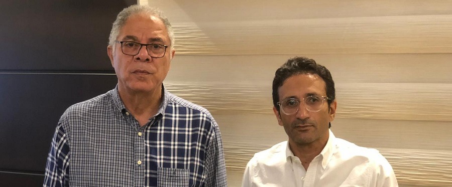 أحمد سامي وفايز عريبي رئيس نادي طنطا 