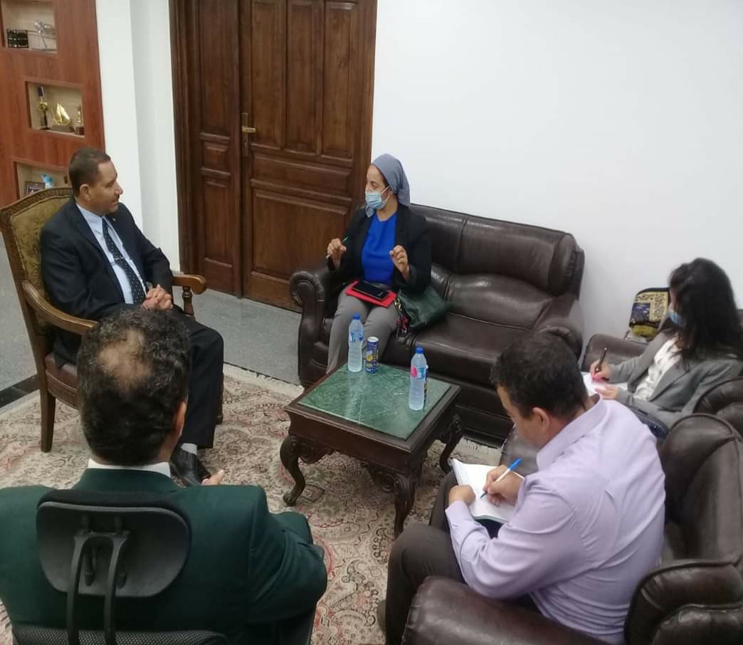 اجتماع نائب محافظ جنوب سيناء ورئيس هيئة الاستشعار عن بعد 