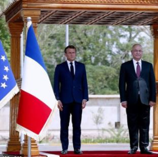  مؤتمر صحفي للرئيس العراقي ونظيره الفرنسي