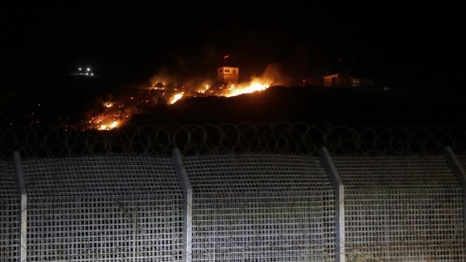 صورة أرشيفية لقصف إسرائيلي على سوريا