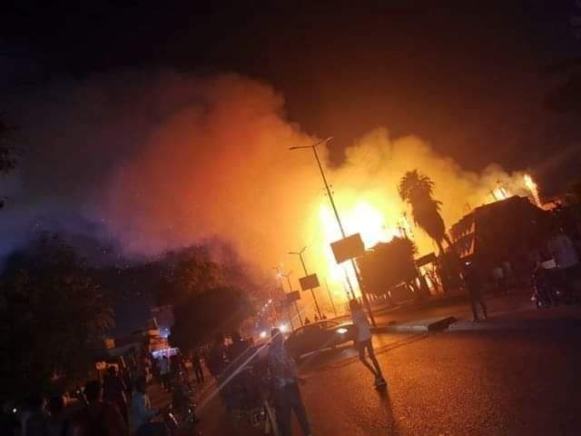 حريق هائل 