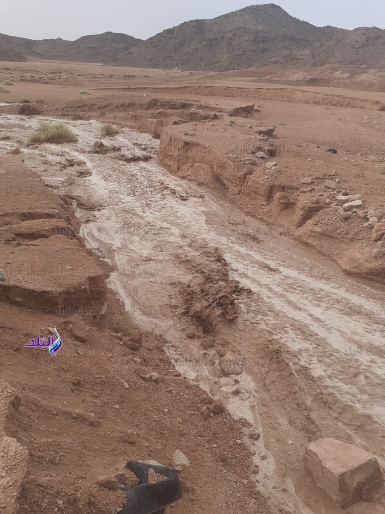 سيول تضرب المناطق الجبلية فى الكيلو 85 طريق "قنا - سفاجا"