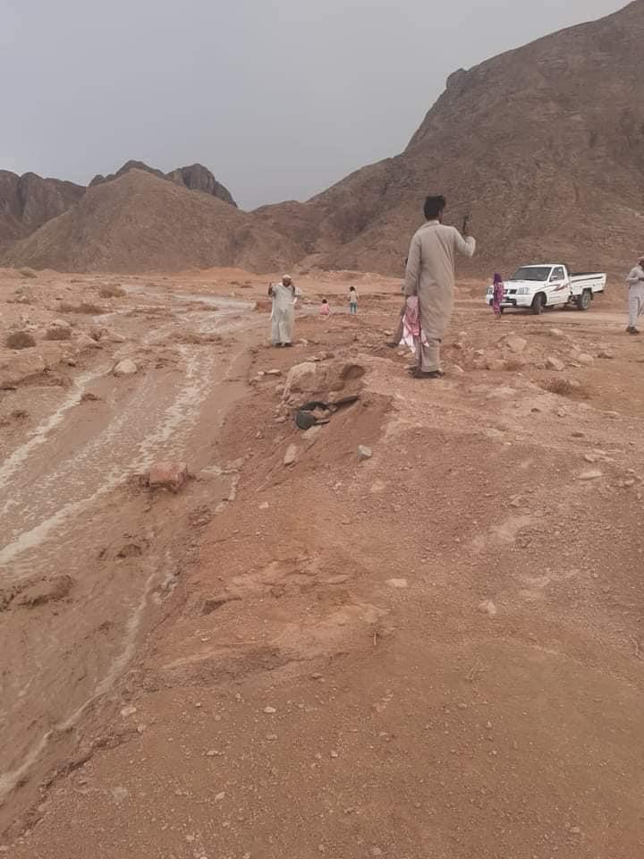 السيول فى رأس غارب  السيول فى رأس غارب