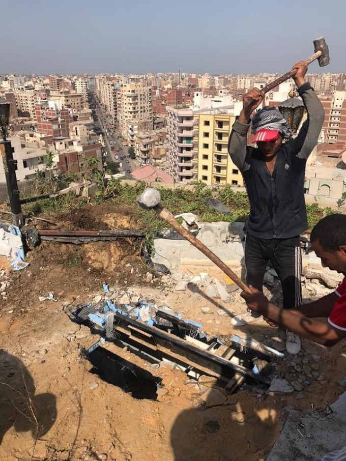 إزالة البناء المخالف