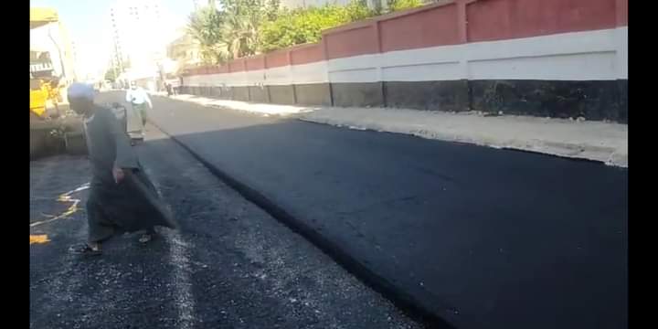 تعرف علي خطة اعمال الرصف بمطروح
