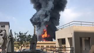 حريق في مرفأ بيروت