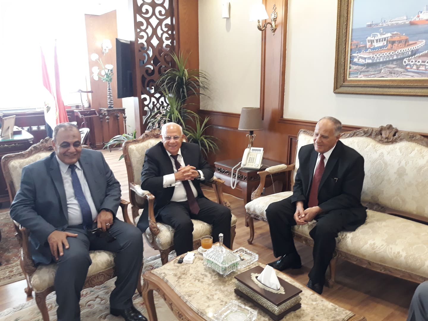 محافظ بورسعيد يستقبل رئيس هيئة قضايا الدولة