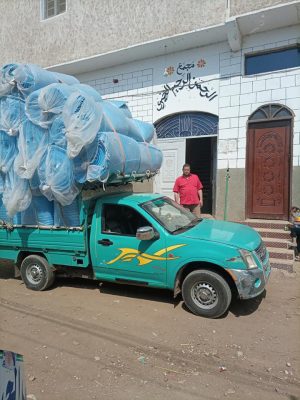 1500 متر سجاد لفرش المساجد في سوهاج