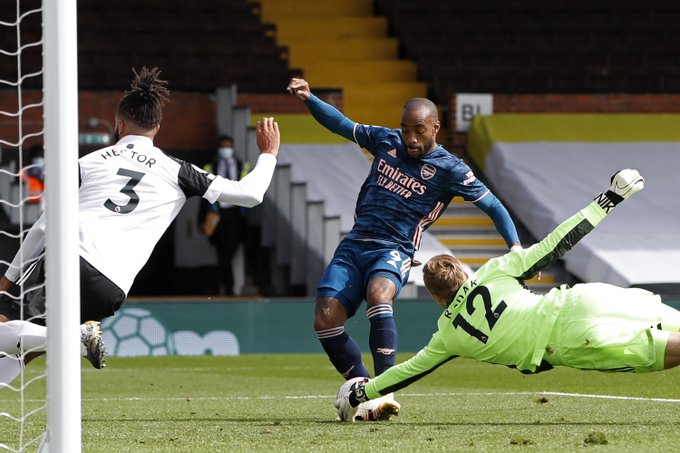 هدف آرسنال في شباك فولهام