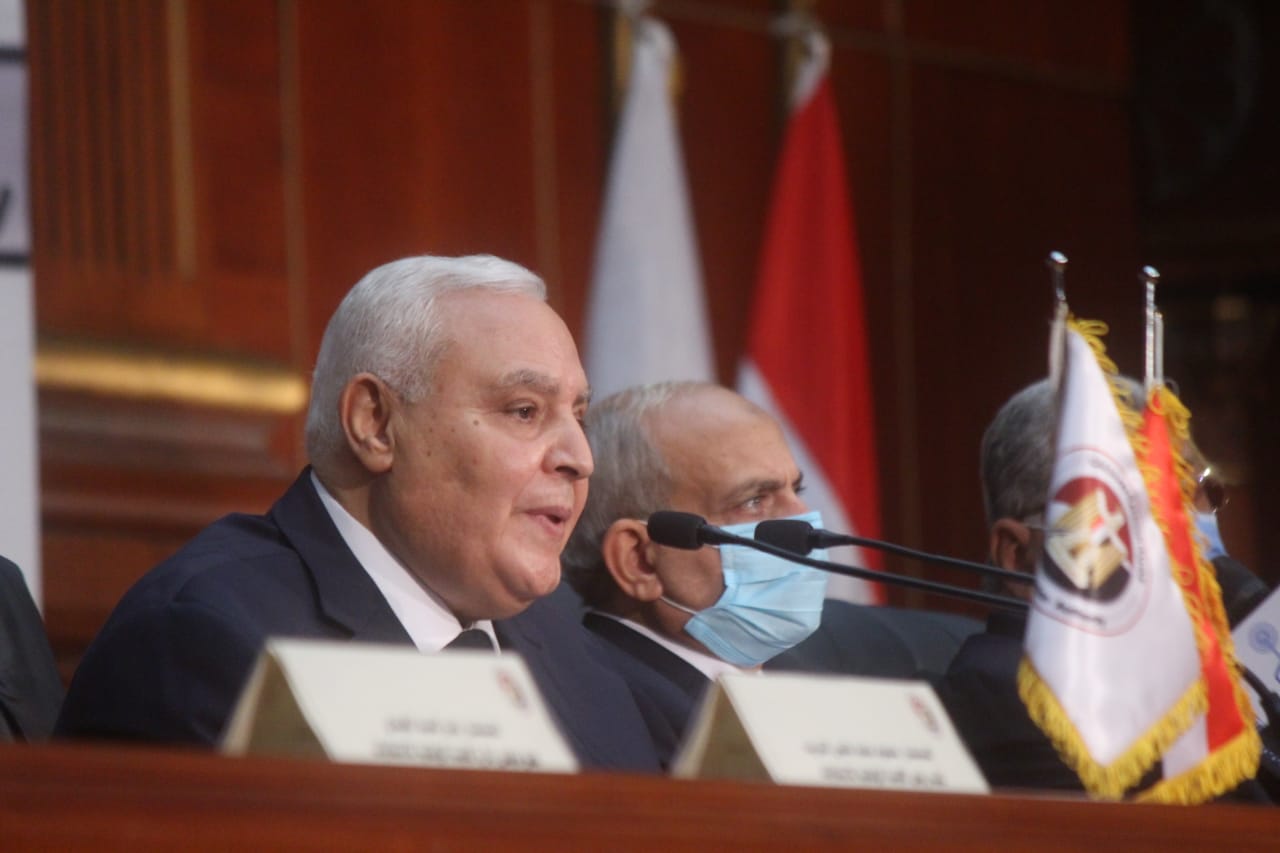المستشار لاشين إبراهيم رئيس الهيئة الوطنية للانتخابات