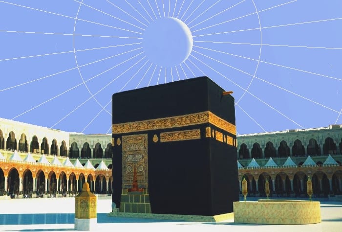 تعامد القمر على الكعبة