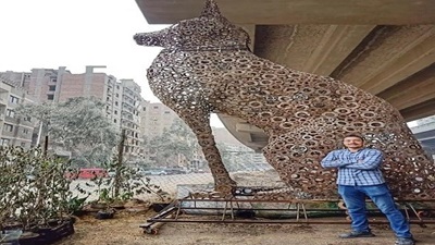 اكبر قط مصري فرعوني من التروس