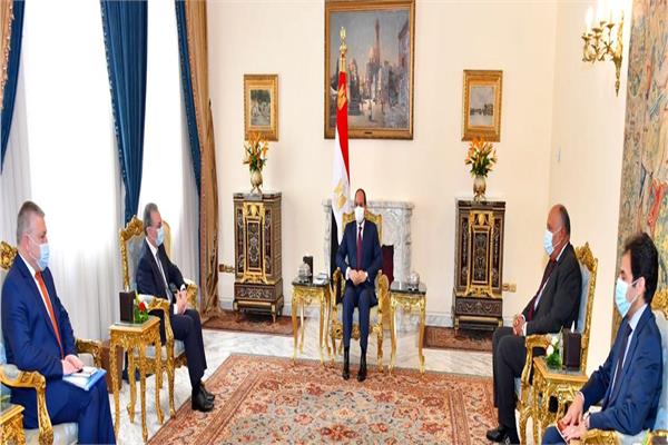 الرئيس السيسي في إستقبال وزير خارجية أرمينيا 
