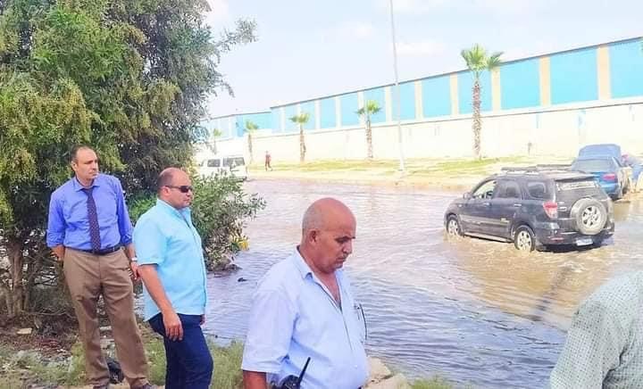 غرق محطة الصرف الصحي