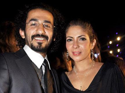 أحمد حلمى ومنى زكى