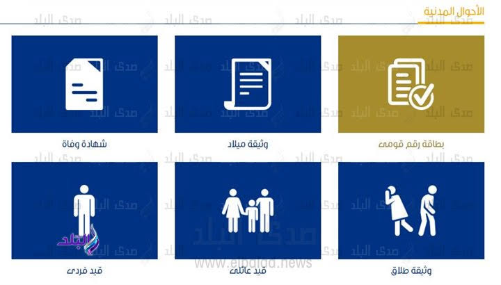 استخراج قيد علئلي عبر الانترنت
