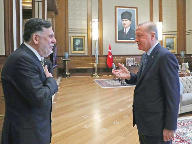 اردوغان والسراج 