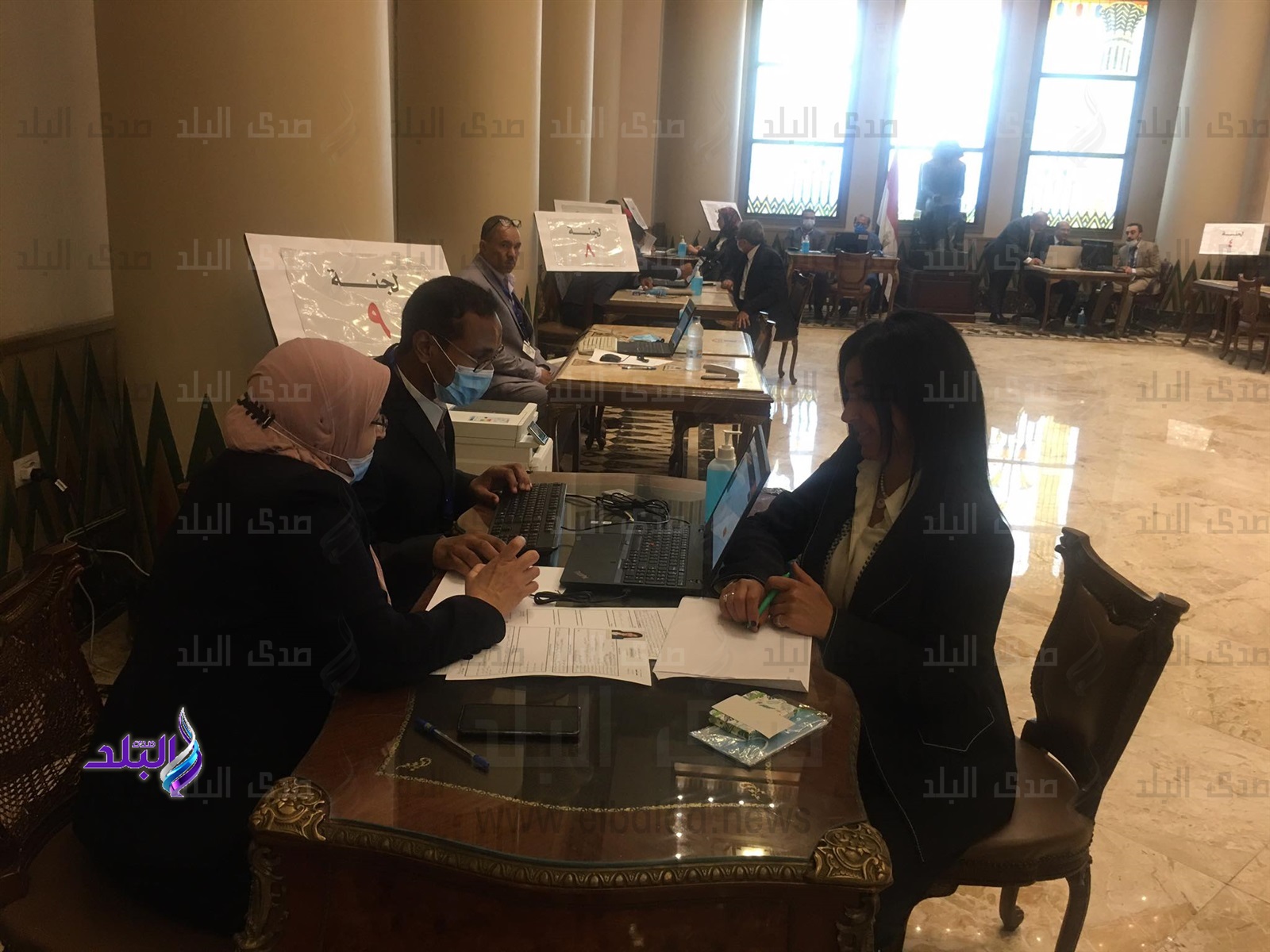 بدء مراسم استقبال الأعضاء الجدد لمجلس الشيوخ