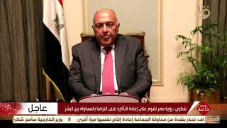 سامح شكري وزير الخارجية 