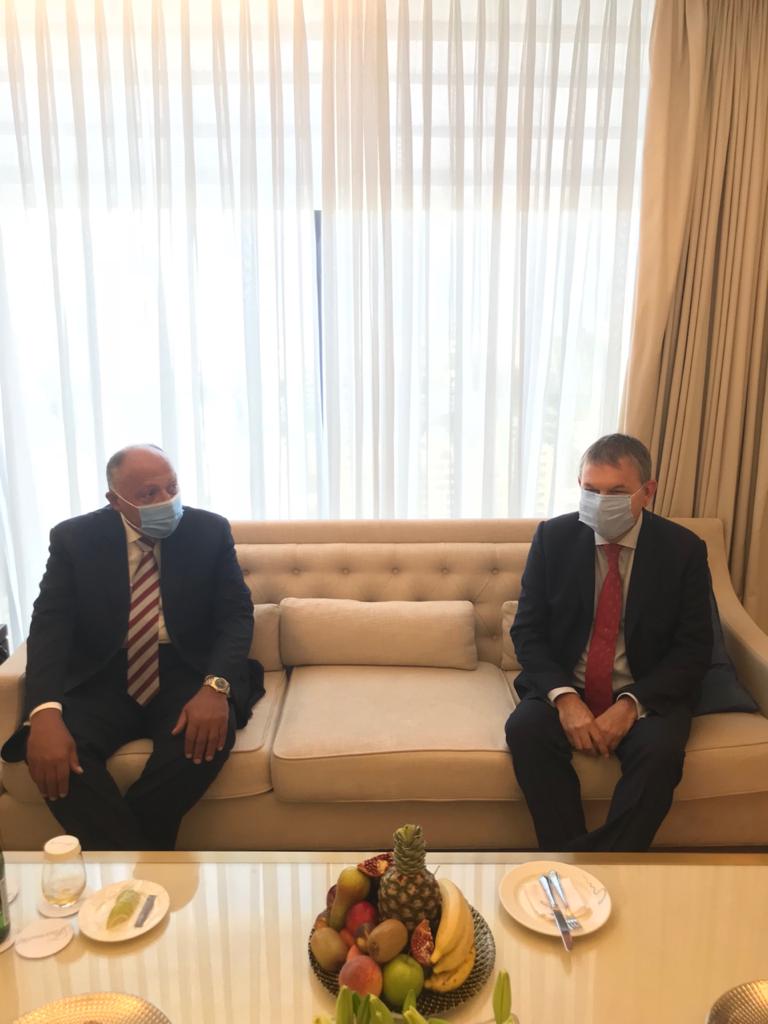 سامح شكري مع المفوض العام لوكالة الأونروا 
