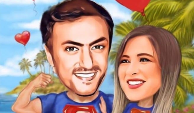 ياسمين عبد العزيز و احمد العوضي 