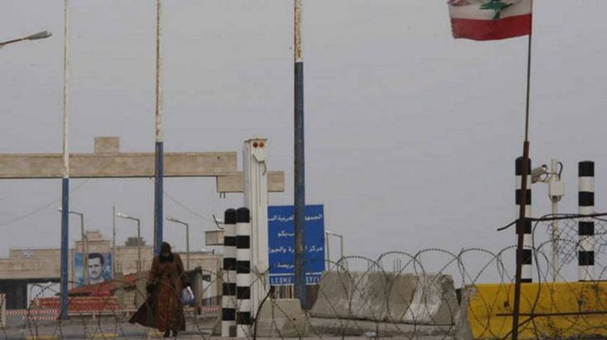 الحدود بين سوريا ولبنان
