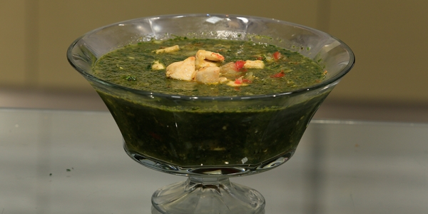 طريقة عمل شوربة الملوخية للشيف غادة جميل