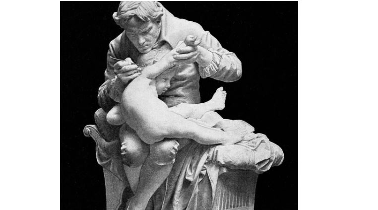 جينر يجرب اللقاح على طفل جينر يجرب اللقاح على طفل